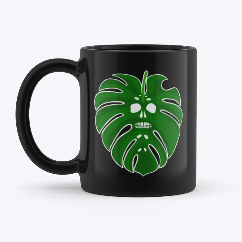 Monstera Black Mug