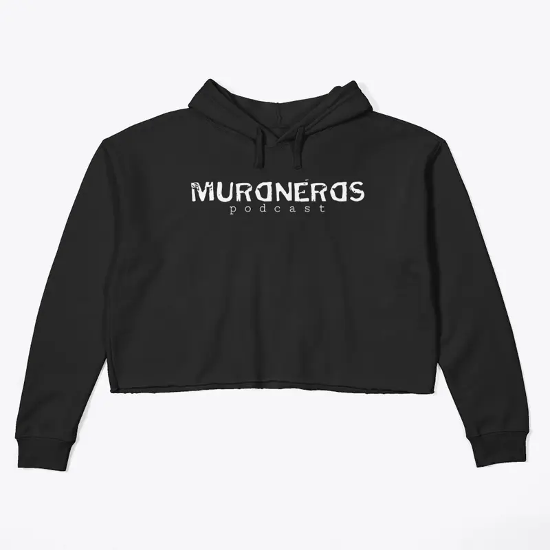 MurdNerds Black Cropped Hoodie